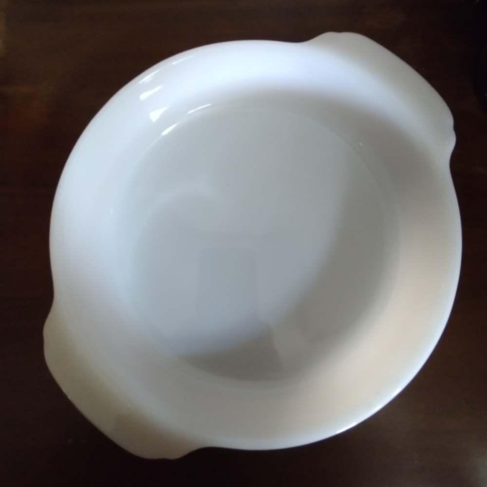 Vintage 51-60' MCM Fire King Peach Lustre Round Casserole Dish #1 🍑 Mould #5